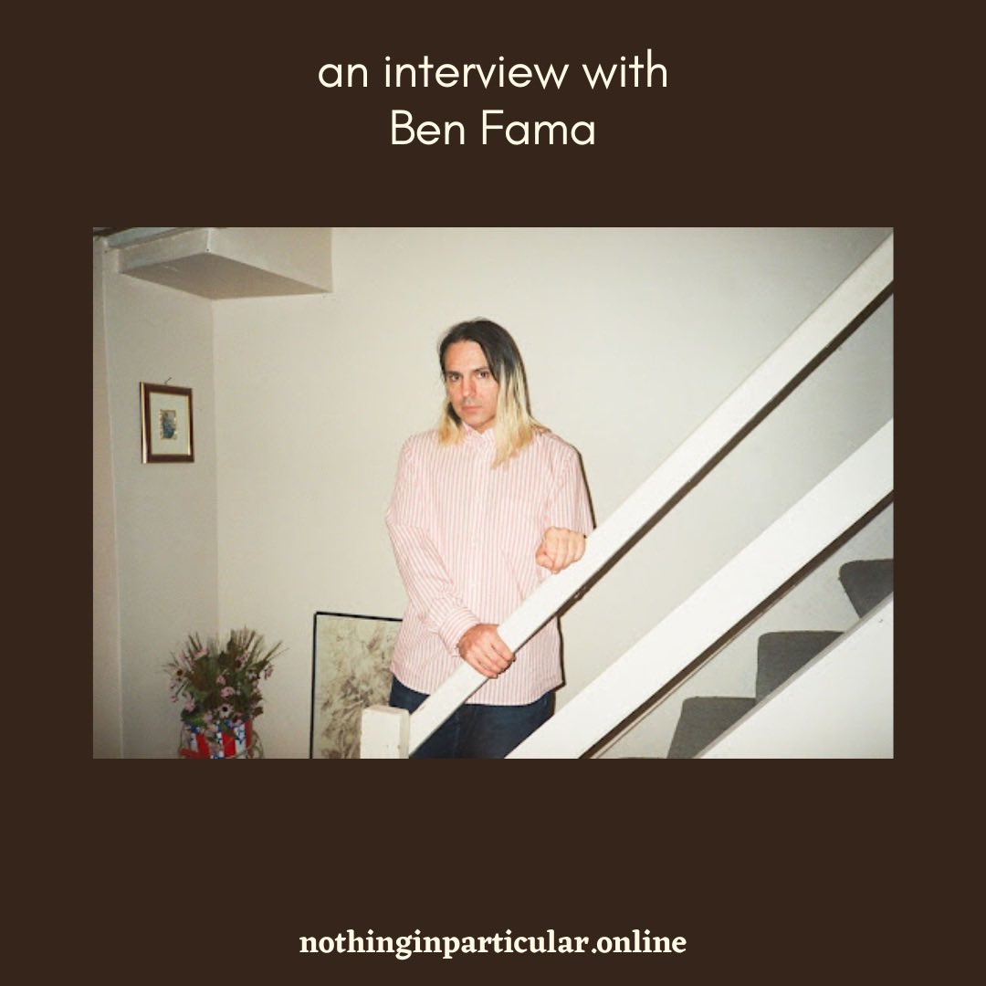 an interview with <a href="/JeSuisBebby/">𝓑𝓮𝓷 𝓕𝓪𝓶𝓪</a> 

nothinginparticular.online/interview/ben-…