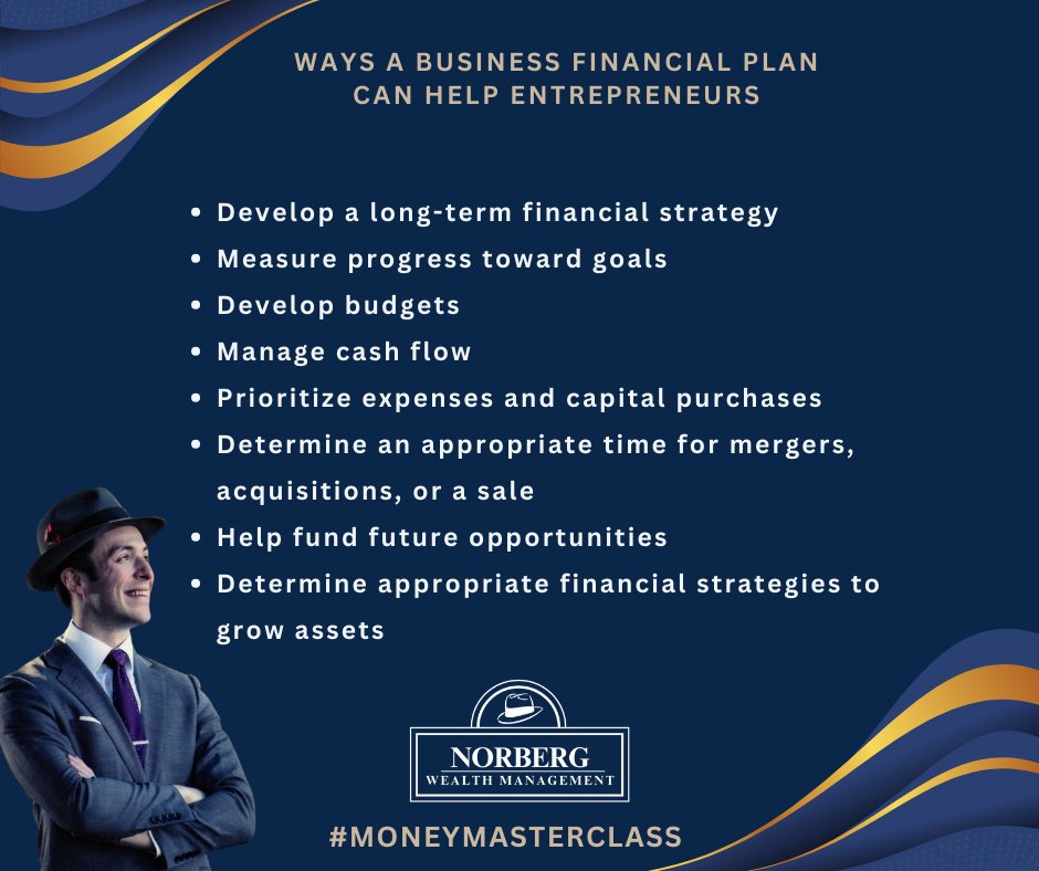 NorbergWealth's tweet image. A financial plan is a road map of what the business is trying to achieve in the short and long term. A business financial plan can help business owners develop  a long-term fincial strategy.

#MoneyMasterClass #FinancialPlanning