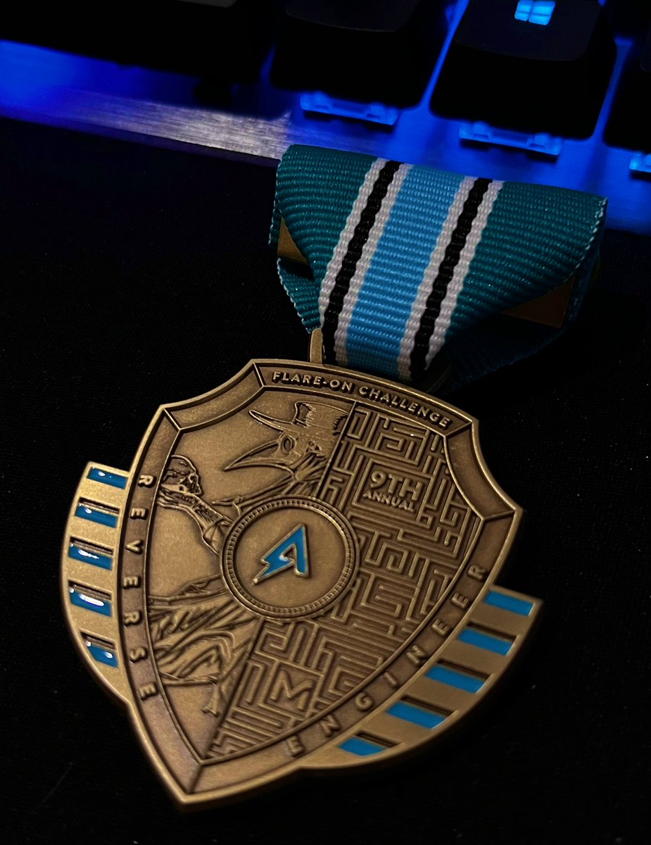 Finalllly got it 🤩!
Thanks <a href="/Mandiant/">Mandiant (part of Google Cloud)</a> 
#flareon9