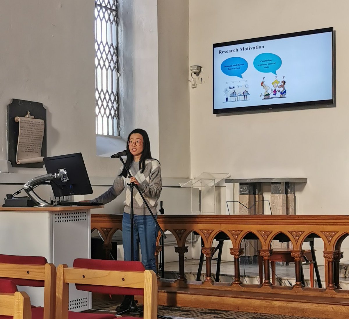 Really interesting talk from Na Li at the TU Dublin Graduate Research Symposium today. Na Li spoke about her research on 'Modelling Multilevel Interlocutor Confusion in a Situated Human-Robot Interaction'. Pity Pepper the robot could not be in attendance too. Next time.