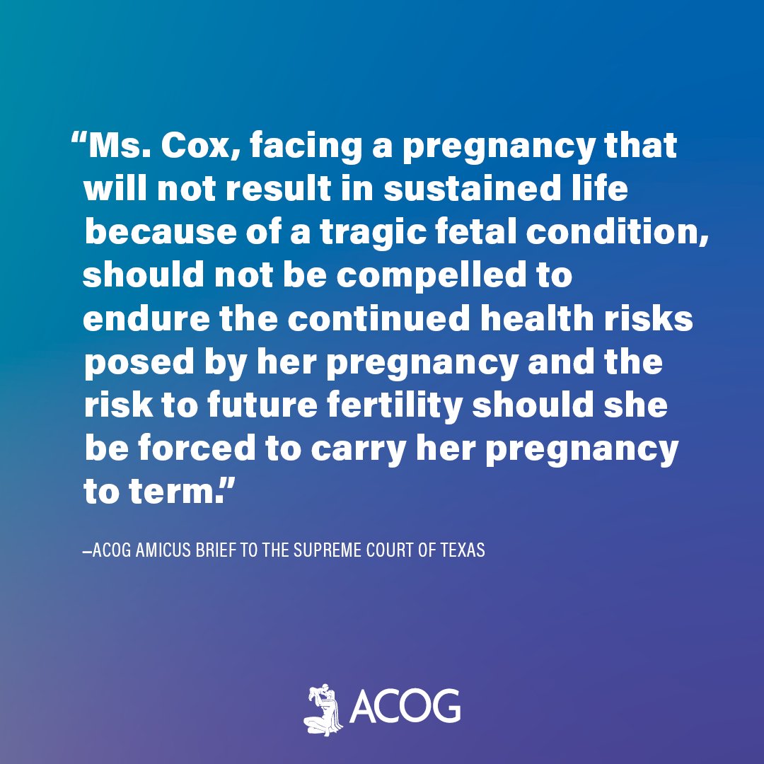 Medical emergency exceptions don't work. They can't capture the complexity of pregnancy complications, and they leave too many people without access to critical abortion care. Read our amicus brief in support of #KateCox: bit.ly/3RAugmc