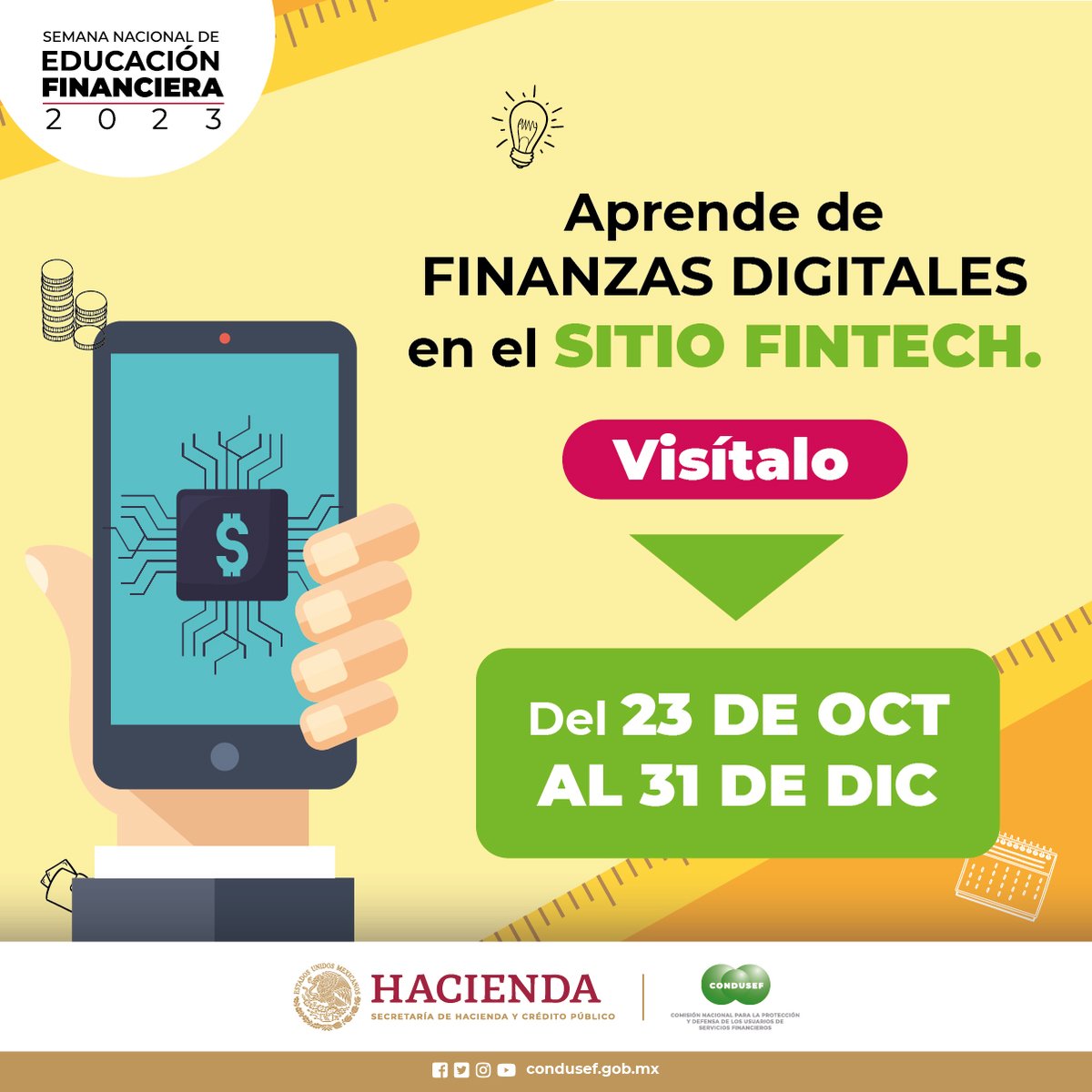 Las finanzas también son ágiles, cómodas y confiables. Visita el 1° Sitio #FINTECH #SaludFinanciera snef.digital