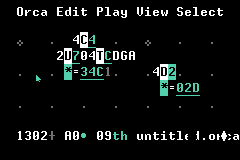 ange_bloups's tweet photo. not quite functional orca running on the analogue pocket with the uxngba emulator https://t.co/XixiJOSDEr
