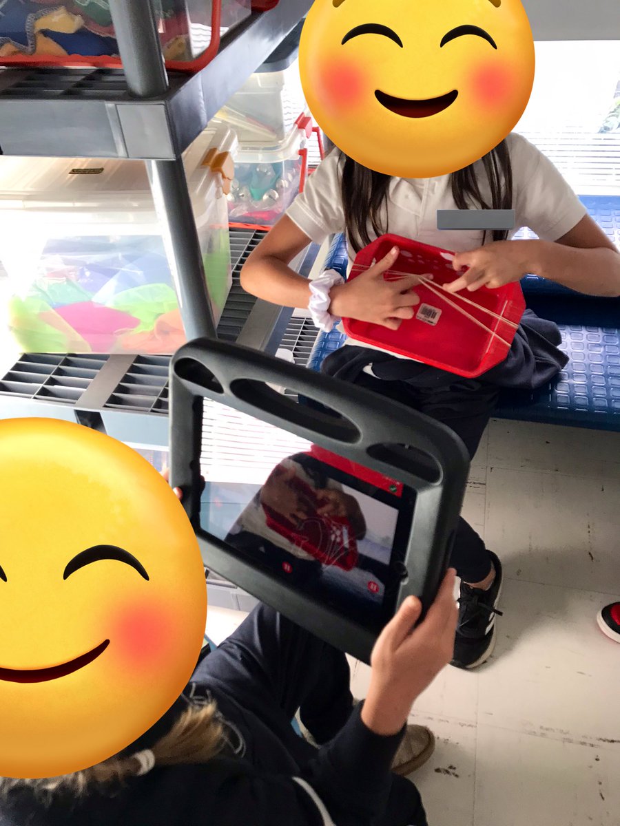I helped plan some #NGSS &amp; #music alignment thru purposeful #techintegration w/ these young learners! Ss investigated sound waves, using <a href="/Seesaw/">Seesaw</a> to document &amp; reflect on their learning process! #metacognition 

100% student-centered 100% engaged! Thx <a href="/MsColleenK/">Colleen</a>, NGSS master!