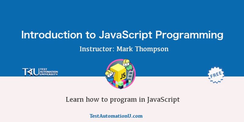 Test Automation University (@testautomationu) on Twitter photo Course: Intro to #JavaScript Programming 💻
Instructor: <a href="/marktechson/">Mark Techson</a>
Start today: applitools.info/zdx Course: Intro to #JavaScript Programming 💻
Instructor: <a href="/marktechson/">Mark Techson</a>
Start today: applitools.info/zdx