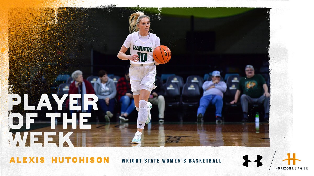 Our @UnderArmour #HLWBB Player of the Week is Alexis Hutchison (@lexhutch2) of @WSUWBasketball! 🏀:bit.ly/3To71Np #OurHorizon🌇