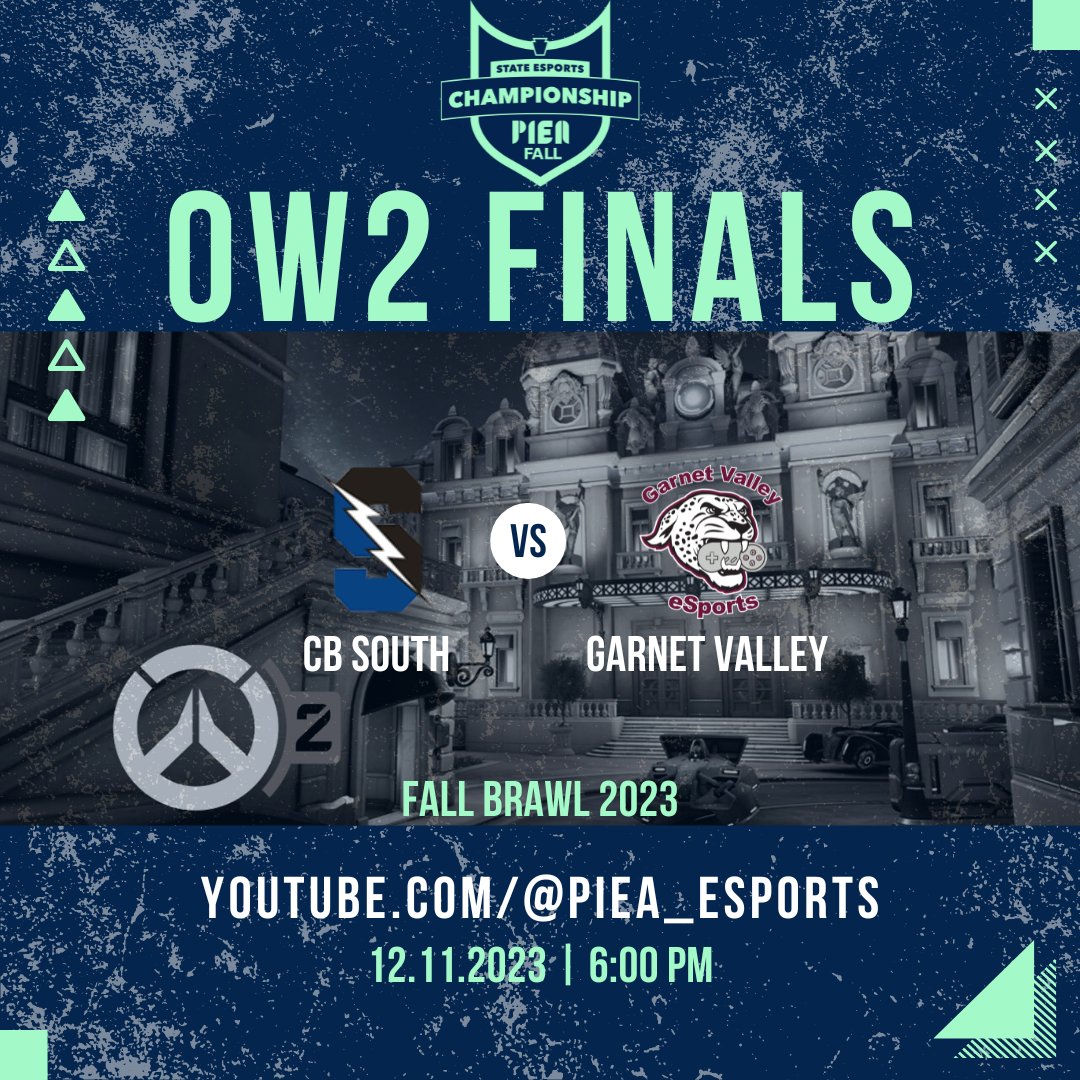 PIEA | Interscholastic Esports (@pieaesports) on Twitter photo ๐ฎ๐ฅ Fall Brawl Finals in Overwatch 2, TODAY at 6 PM! ๐ #5 <a href="/CentralBEsports/">CB Esports</a> South vs. #6 <a href="/GVHSeSports/">Garnet Valley eSports</a>, both with impressive 5-1 records (10-2 overall) in the regular season. ๐๐ฅ
๐ Join the live stream, with CherryJ casting the matchup! ๐๏ธ๐บโจ
#GameOnPA ๐ฎ๐ฅ Fall Brawl Finals in Overwatch 2, TODAY at 6 PM! ๐ #5 <a href="/CentralBEsports/">CB Esports</a> South vs. #6 <a href="/GVHSeSports/">Garnet Valley eSports</a>, both with impressive 5-1 records (10-2 overall) in the regular season. ๐๐ฅ
๐ Join the live stream, with CherryJ casting the matchup! ๐๏ธ๐บโจ
#GameOnPA