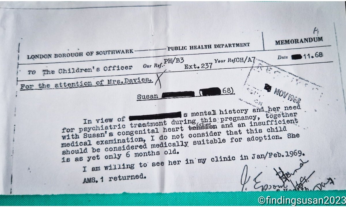 Forced adoption 

Social Services, trying to have me adopted, so it was nice to read that a professional cared enough about my mum and me to refuse this, also noting that I was only 6 months old. 

#adopteetwitter #adoptee #adopteespeakout #forcedadoptions #adoptees…