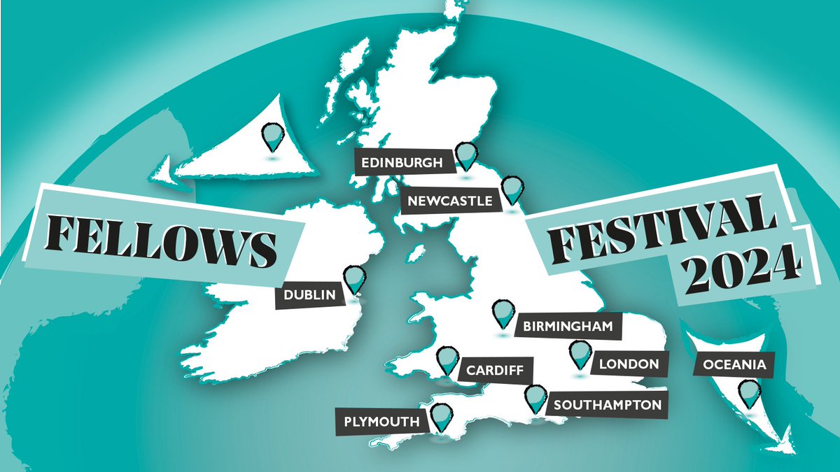 Save the date! Our annual #FellowsFestival is going to be bigger than ever in 2024. 

We are hosting the festival in eight locations across the UK and Ireland as well as in the US and Oceania, helping Fellows connect and celebrate together. Learn more: thersa.co/488at2T