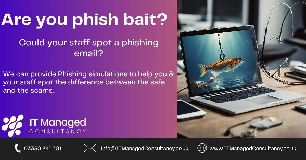 Email Phishing is still one of the most common ways that cyber attacks start due to the human element. The emails are deceptive and Phishers often send emails that appear to be from a trustworthy source. Talk to us about how we can help protect you! #WorcestershireHour #Ad
