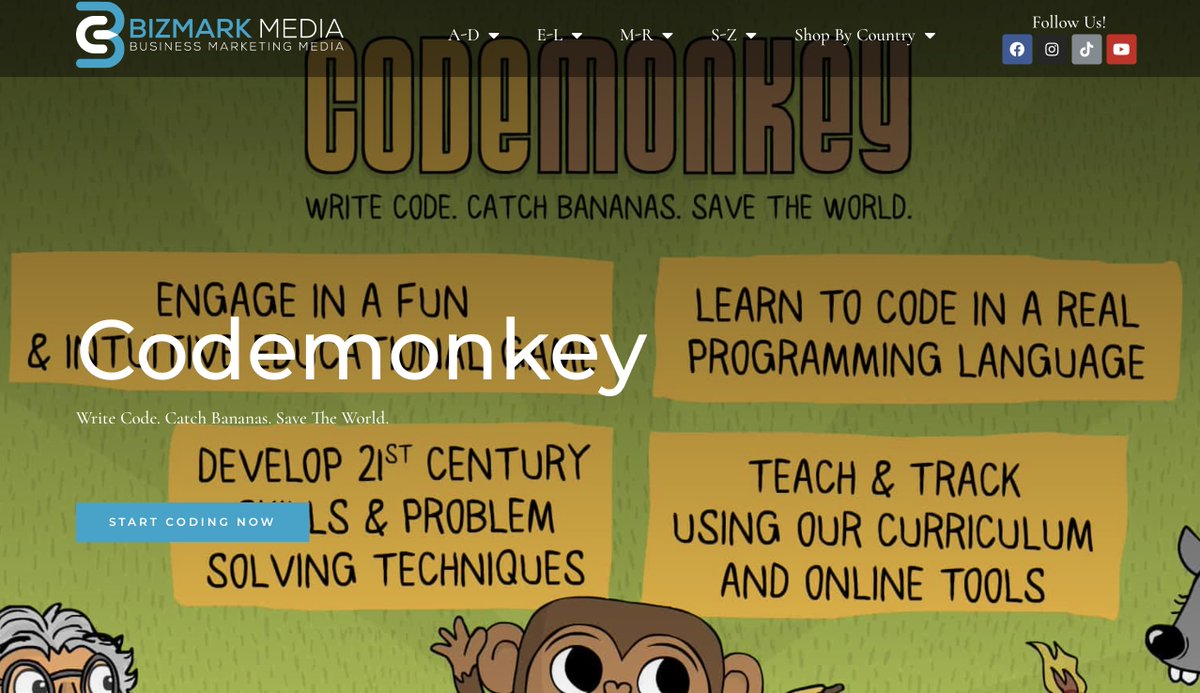 Bizmarkmedia's tweet image. CODE MONKEY - Great for getting Kids Starting in Coding - ORDER NOW: bizmarkmedia.com/code-monkey/

#CodeMonkey #CodingFun #ProgrammingAdventure #LearnToCode #CodeLearning #CodeJourney #ProgrammingForKids #CodingEducation #CodeMonkeyAdventures #TechSkills #CodingChallenge #CodingIsFu