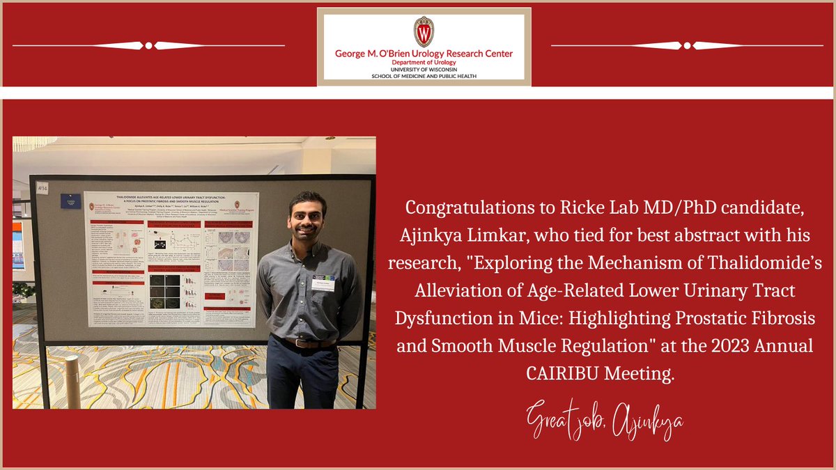 Well done on tying for best abstract at the annual @CAIRIBU1 meeting, Ajinkya! @ajinkyalimkar