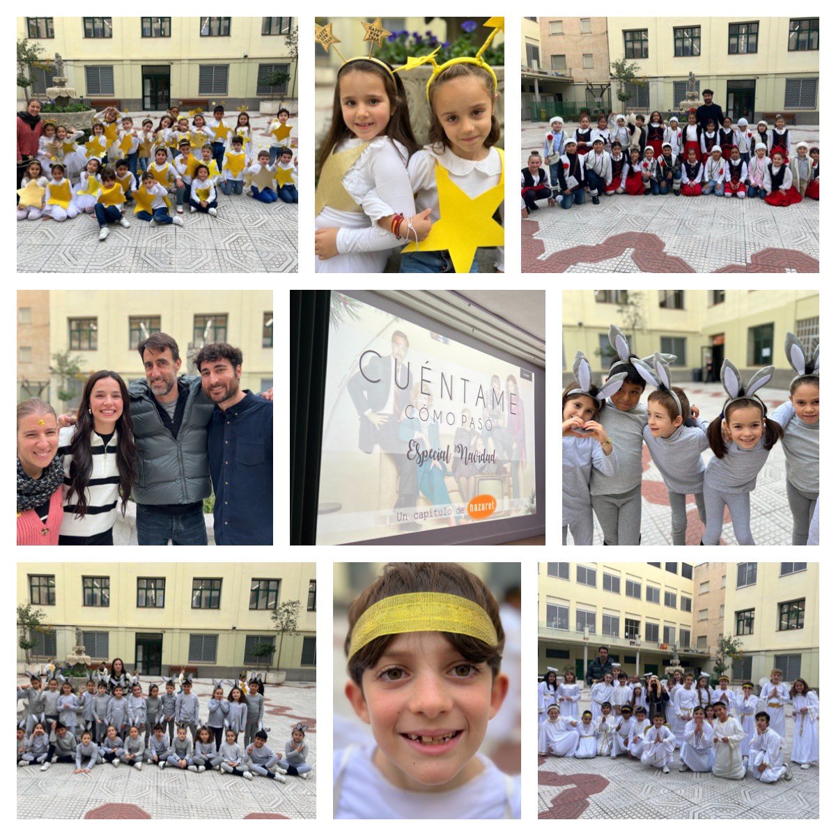 nazaretoporto's tweet photo. ¡Ya se siente la Navidad en nuestro cole!

Hoy hemos realizado la primera actuación de los alumnos de primaria, cargada de emoción y de recuerdos de “aquellas Navidades”. ¡Las Navidades de siempre! ⭐️🎄

#CuéntameComoPasóEspecialNavidad
#150AñosNazaret https://t.co/iTf9vYYWN5
