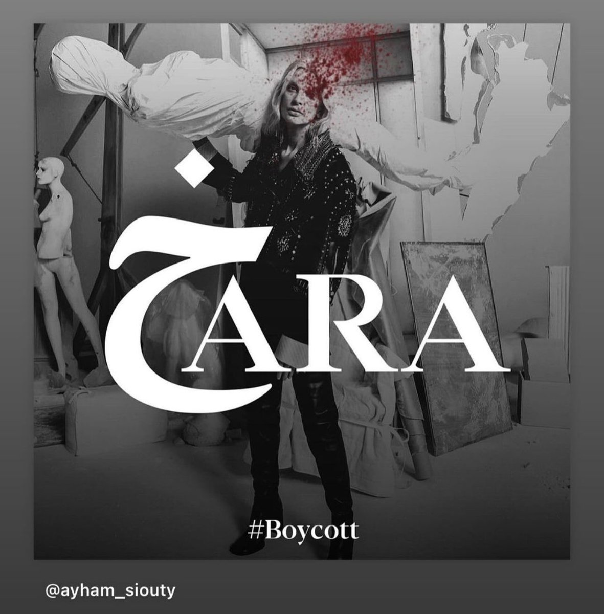 HabchLina's tweet image. #ZaraBoycott #Boycott_zara