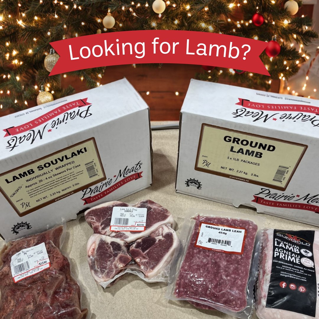 If you’re looking for Lamb this Holiday season, Prairie Meats has you covered! Shop YOUR way today:  

🛒 In person
💻 Online at prairiemeats.ca/shop/?ps=lamb
📞 By phone (306.244.4024)
🚗 Pickup & Delivery available!

#SKmeat #SKlocal #RuralSask #CanoraSK #KamsackSK #SmallTownSask