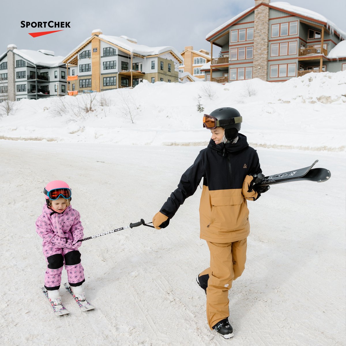 Winter adventures are better when shared with loved ones so strap on your boots, grab your poles, and hit the slopes with your little ski buddies.❄️⛷️ Find everything you need at sportchek.ca