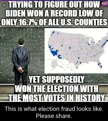 @LeadingReport Trump won 2020. Joe Biden and the Uniparty stole the election from Trump and the people.