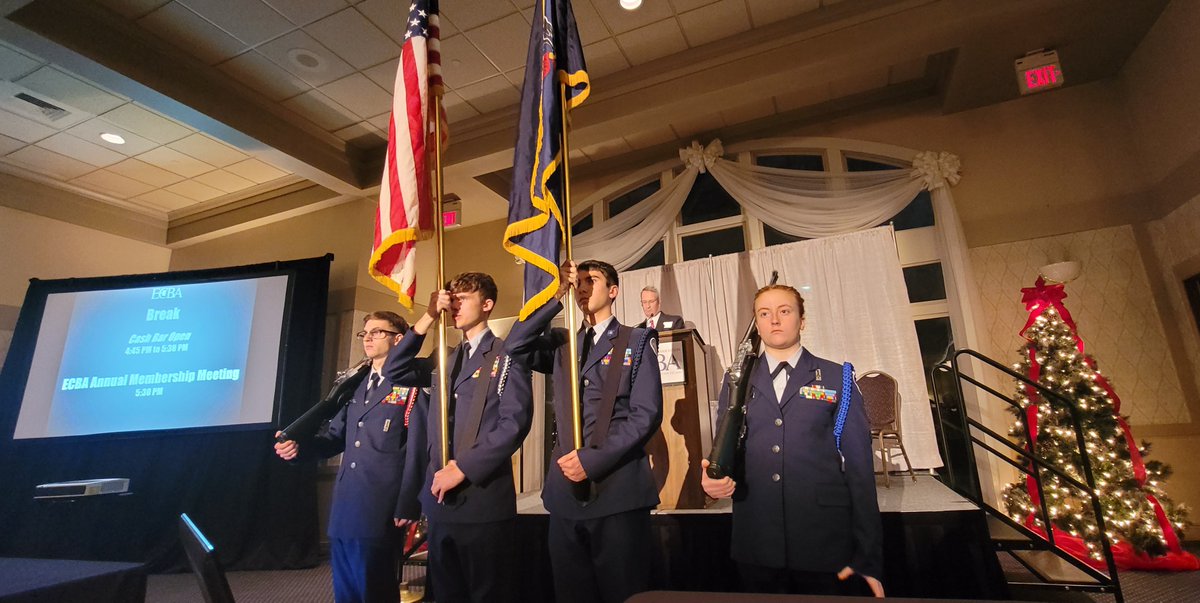 EriePABar's tweet photo. A good time was had at the 2023 ECBA Annual Meeting. Thanks to Morgan MacLeod who presented "Defining, Building, and Growing Your Digital Brand for Lawyers", Bethann Lloyd and Bridget Gillespie who presented "Avoiding Legal Malpractice", and McDowell H.S. AF JROTC Color Guard. https://t.co/ndIN6pwnqh