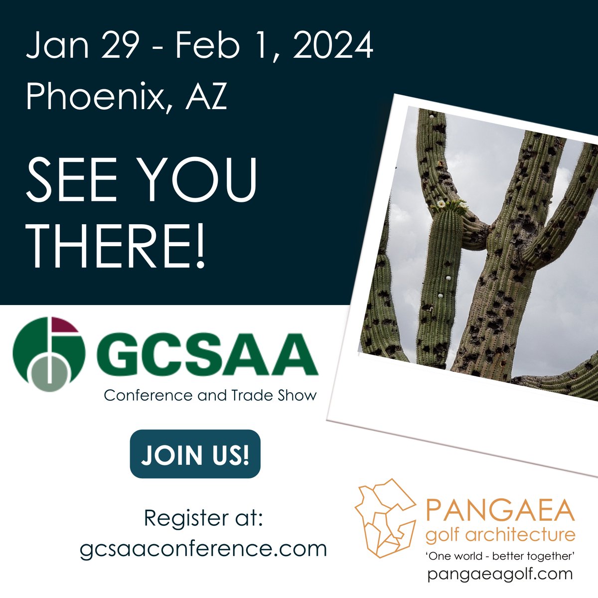 @RennieDesign1 and I will be at the GCSAA Conference in Phoenix, Jan 29 - Feb 1, 2024. Looking forward to seeing old friends and meeting some new ones! @GCSAAConference @GCSAA @gcsanc @ASGCA @EIGCA @GCBAA @USGA @RandA #GCSAAConference @PangaeaGolf #golfcoursearchitecture #golf
