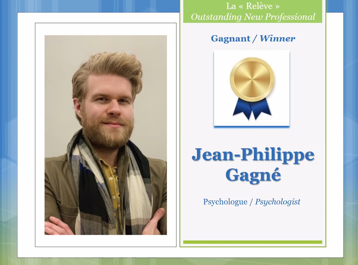 JeanPhilippeG's tweet photo. Very honoured to have been selected for the award of Outstanding New Professional by the @cusm_muhc Multidisciplinary Council! Looking forward to many more years of new initiatives. https://t.co/7N0iIJCZL1