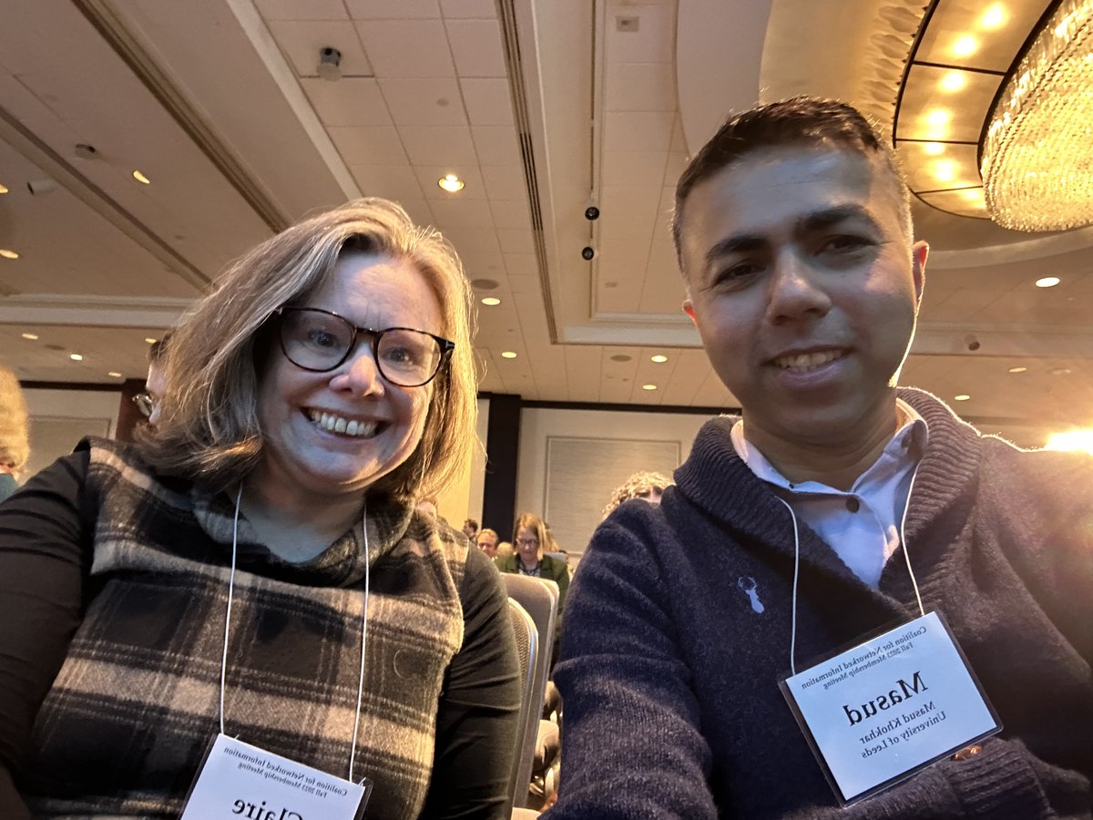 Team @UoLLibrary at the #CNI23f conference with @cgknowles. Looking forward to two days of learning, connecting, and contributing to the information and digital agendas.