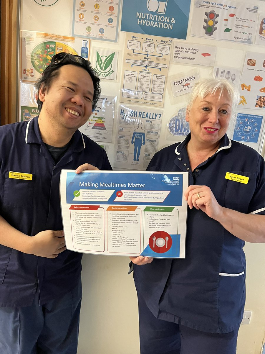 It’s Nutrition & Hydration month with a focus on making mealtimes matter. Here’s Truman and Karen getting into the groove (I’m having Madonna withdrawals) on Oak ward @TaraFilby @MYDeputyCNurses @Freya1869Oliver @SartainKj #oakward #makingmealtimesmatter