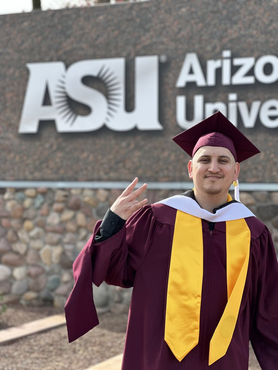 Masters OFFICIALLY done! #asugrad #sundevils ☀️ 😈