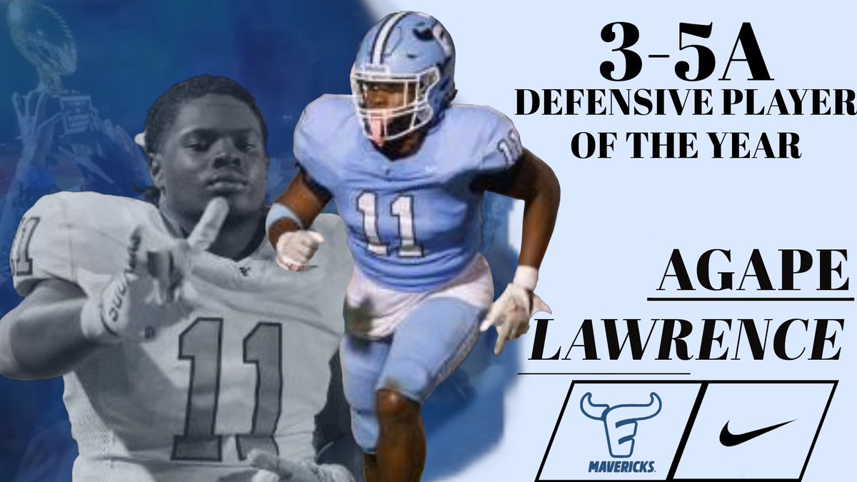 District 3-5A DII Defensive MVP Awarded to The Top Defensive Player in our District