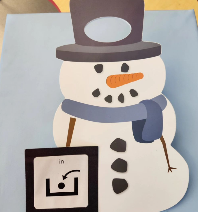 SchoolMcgivney's tweet photo. Students in Class Three played a fun
game of snowman cornhole. Students took turns
throwing the bean bag "in" the hat. Students split into
two teams, counted and complared points to determine
who had "more". #corevocabulary #accessibility
@jmsaclass3 https://t.co/NxAFQi0xSd