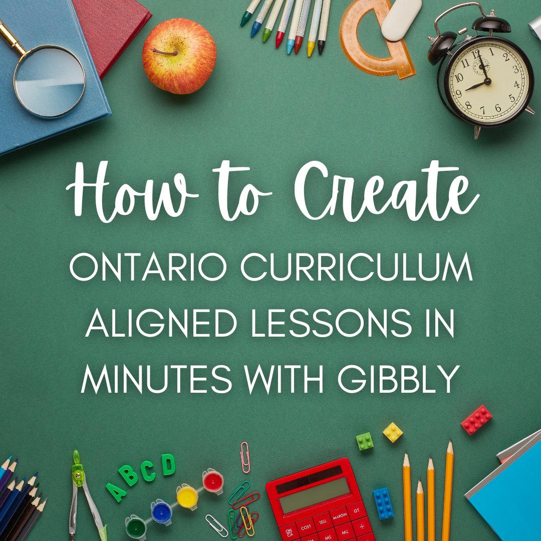 Hey #ontarioteachers!

We put together this quick guide to help you build #ontariocurriculum aligned lessons in minutes with Gibbly. 

Not from Ontario? Substitute Step 5 for any other curriculum 🚀

drive.google.com/file/d/1NcxCy3…

#ontario #teachers #teachersoftwitter #teachertwitter