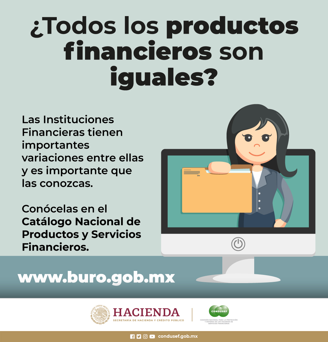 Con el @BuroEntidadesMX #RevisaComparaDecide el producto financiero que más te conviene. Consúltalo en: buro.gob.mx