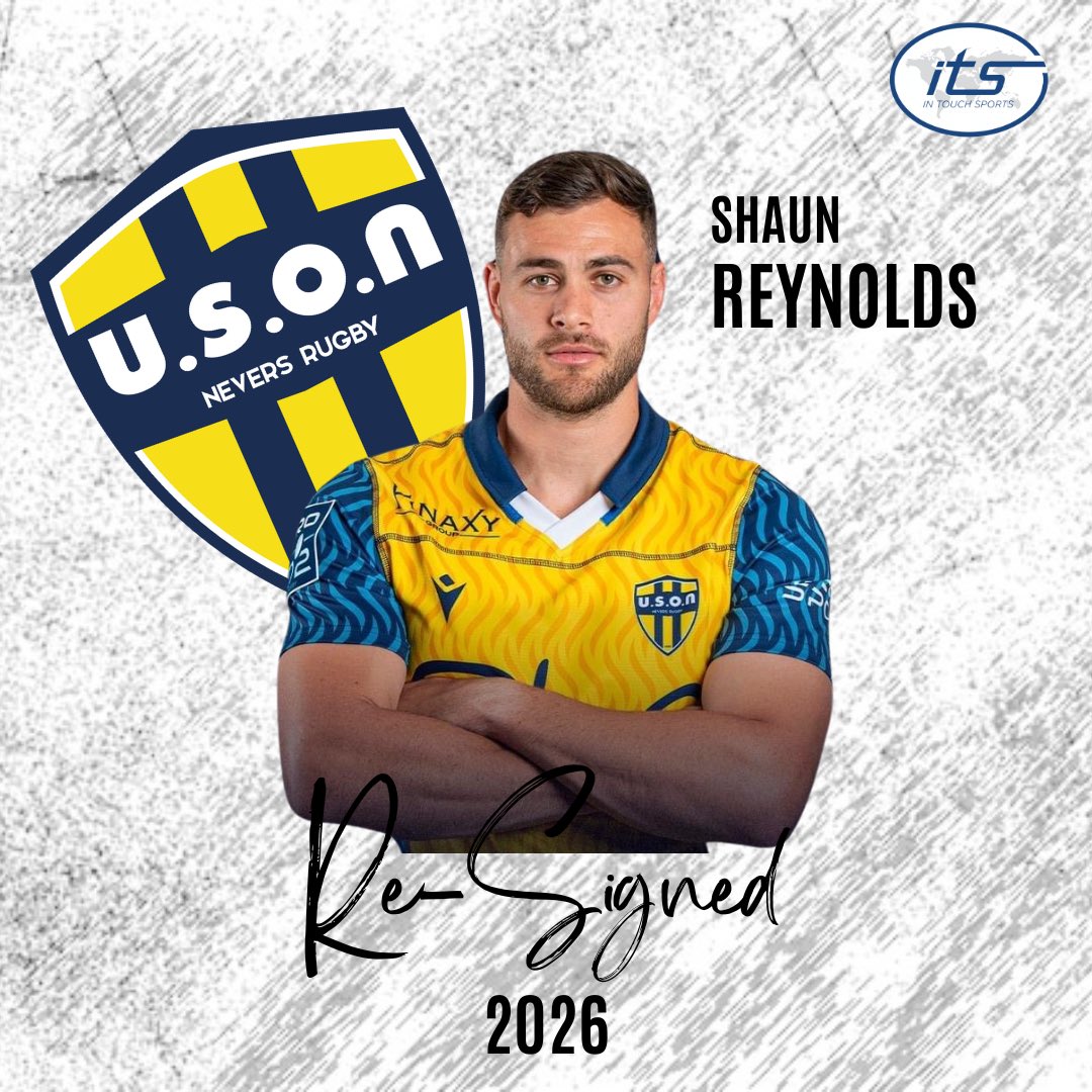 #DONEDEAL: Congrats to Shaun Reynolds on re-signing with the @usonneversrugby until 2026. We have no doubt you will continue to grow from strength to strength. 👏🏼🏉 #ITS #usonneversrugby #rugby #intouchsports #ITSannouncement #ITSSigning #itsrugbydeals