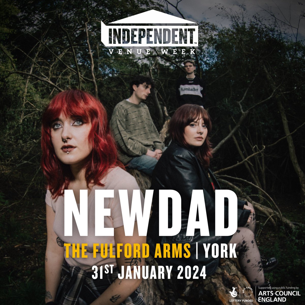 JUST ANNOUNCED! @NewDad Tickets on sale now - thefulfordarms.com Proud to be part of Independent Venue Week ❤ #IVW24 / @ivw_UK #livemusic #fullylive #independentmusicvenue #york #seeyouatthebar #golocal