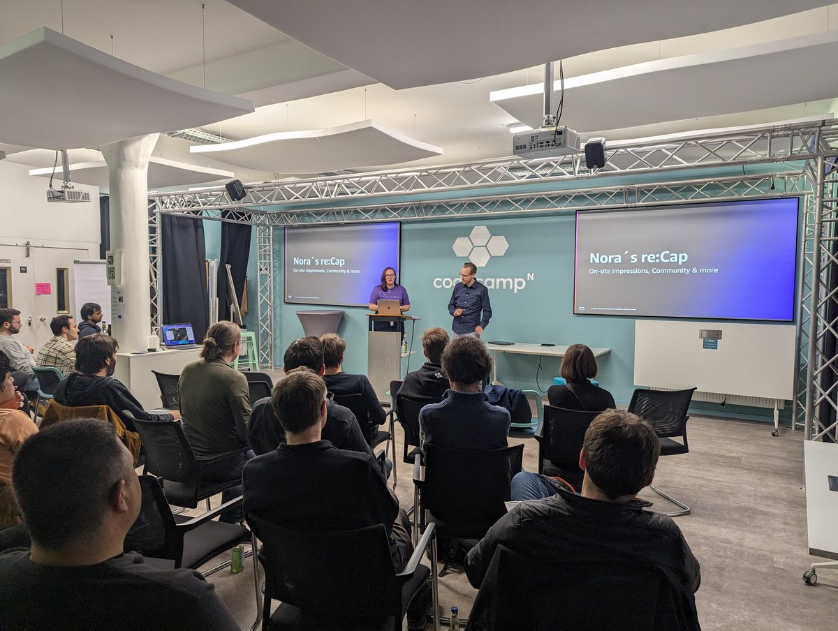 FrankPrechtel's tweet image. The #AWS User Group Nürnberg enjoys a recap of #AWSreInvent by @wolkencode and Joachim Aumann at @codecamp_n with beer and pizza.
meetup.com/nurnberg-aws-u…