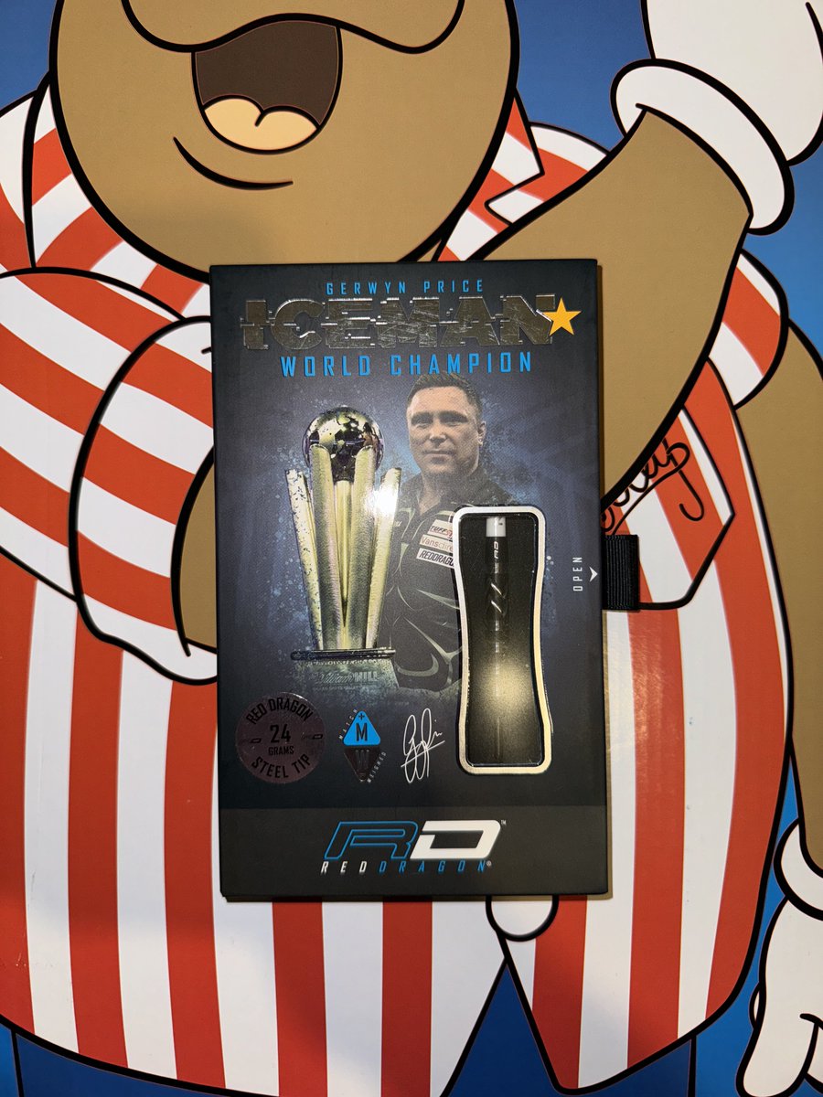 DartsNow's tweet photo. 10. Such a nice dart 😍 A special @Gezzyprice dart to celebrate his World Championship win https://t.co/SLJROVxodh