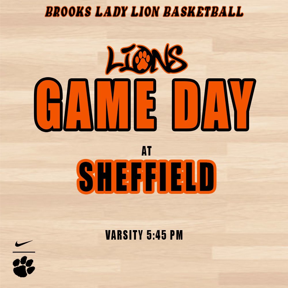 Brooks Lady Lions Basketball (@lionsbrooks) on Twitter photo 🚨GAME DAY🚨 Your <a href="/LionsBrooks/">Brooks Lady Lions Basketball</a> take on Sheffield TONIGHT at Sheffield. Tip-off 5:45. TURN OUT & GET LOUD <a href="/bhsloudcrowd/">BHS Loud Crowd</a> @BrooksHSLions <a href="/BrooksBBall/">Brooks B Basketball</a> #gameday🏀 🚨GAME DAY🚨 Your <a href="/LionsBrooks/">Brooks Lady Lions Basketball</a> take on Sheffield TONIGHT at Sheffield. Tip-off 5:45. TURN OUT & GET LOUD <a href="/bhsloudcrowd/">BHS Loud Crowd</a> @BrooksHSLions <a href="/BrooksBBall/">Brooks B Basketball</a> #gameday🏀