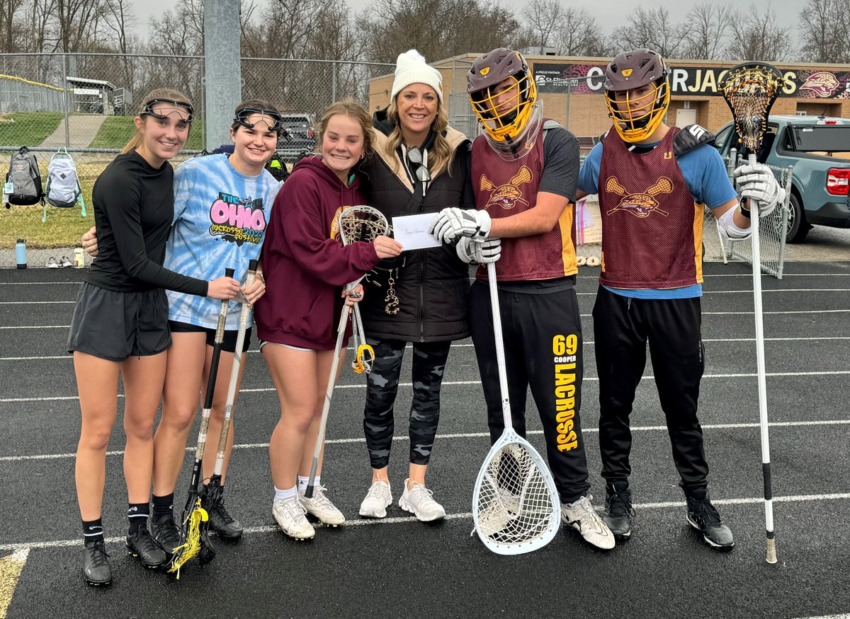 Cooper Lacrosse (@cooper_hs_lax) on Twitter photo Thanks to everyone coming out to be there for the check presentation from Shawn <a href="/fundraisinguni/">Fundraising University</a>
- Practice this week
Tuesday - 5-7 PM open field
Thursday - 5-7 PM open field
Saturday - 10 AM - 12 PM open field
Make sure you're hitting the wall 15 minutes a day! Thanks to everyone coming out to be there for the check presentation from Shawn <a href="/fundraisinguni/">Fundraising University</a>
- Practice this week
Tuesday - 5-7 PM open field
Thursday - 5-7 PM open field
Saturday - 10 AM - 12 PM open field
Make sure you're hitting the wall 15 minutes a day!