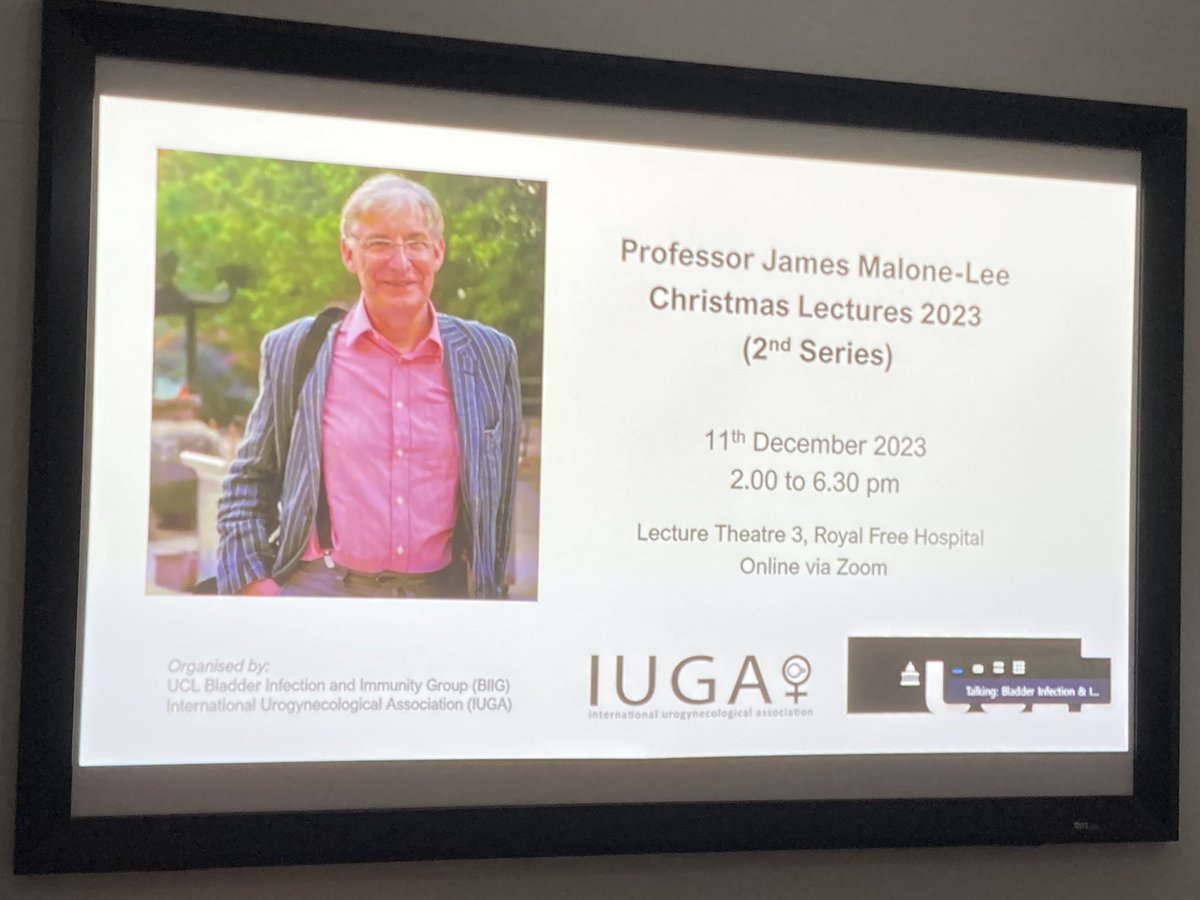 Wondeful talks today to celebrate & take forward JML’s legacy to improve UTI diagnosis & therapy. Thanks to all the @BIIG_UCL team & patient groups for the memories, advocacy & hope to change patient care.