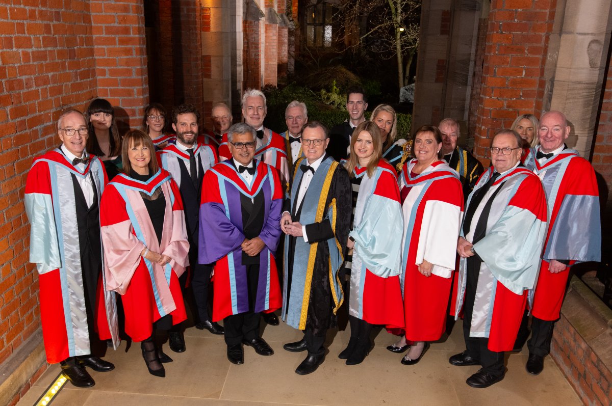 Look who's joined our #ClassOf2023! We were delighted to welcome #JamieDornan to campus, along with other leading figures from the #Arts, #Sport, #Medicine, #PublicService, #LocalCommunity, #Business, #Commerce and #Education, as we celebrated their successes. “We are delighted