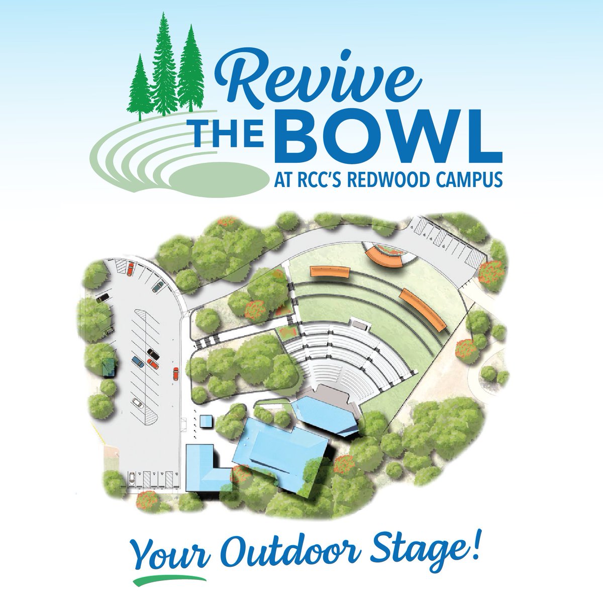 RCC and the RCC Foundation are renovating the beloved Marjorie Holzgang Concert Bowl, a beautiful 1,600-person outdoor amphitheater on our Redwood Campus. Be a part of this community project! Buy a brick to add your family or business name to RCC history. roguecc.edu/RogueBowl
