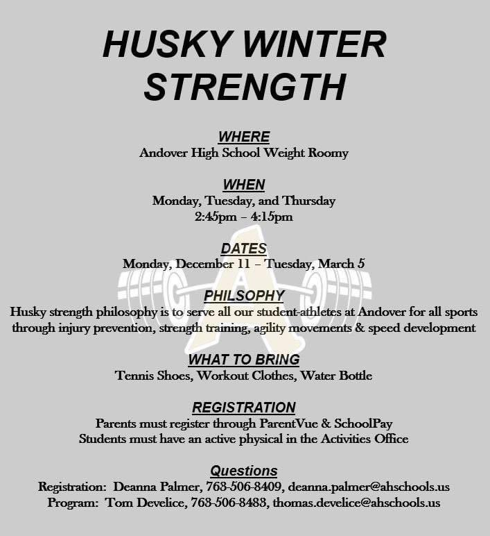 This is a great option for any players looking to get stronger and help with injury prevention as you get ready for our 2024 spring season!