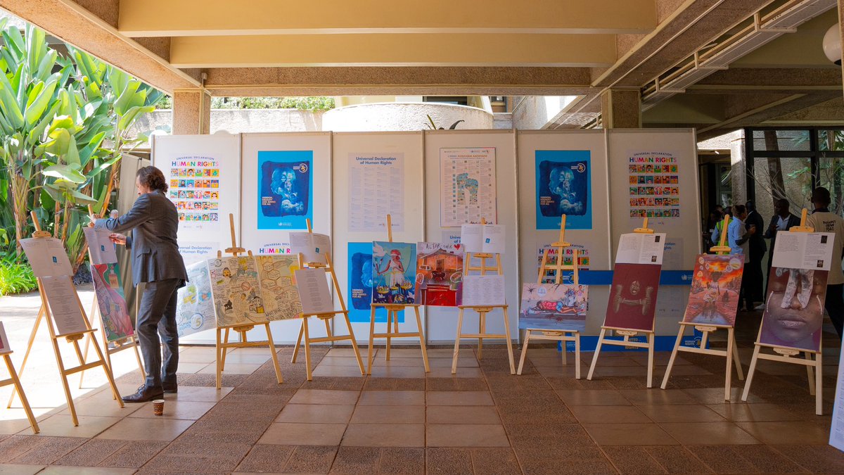 visitunon's tweet photo. Celebrating a Milestone at the UN Nairobi Headquarters! 
Marking 75 years since the Universal Declaration of Human Rights, we're reminded that every person is entitled to freedom and equality in dignity and rights.@UNHumanRights #75YearsOfHumanRights #UNEvent #visitunon #untour https://t.co/nzYIXDHFrW