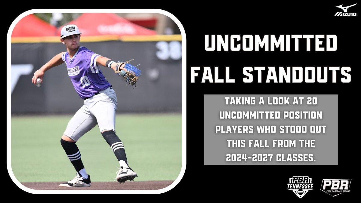 Prep Baseball Tennessee (@prepbaseballtn) on Twitter photo ๐๐ง๐๐จ๐ฆ๐ฆ๐ข๐ญ๐ญ๐๐ ๐
๐๐ฅ๐ฅ ๐๐ญ๐๐ง๐๐จ๐ฎ๐ญ๐ฌ: ๐๐จ๐ฌ๐ข๐ญ๐ข๐จ๐ง ๐๐ฅ๐๐ฒ๐๐ซ๐ฌ ๐
+ Highlighting 2๏ธโฃ0๏ธโฃ @PBR_Uncommitted Position Players who stood out to our staff this fall.
Scout notes, video & more below. โคต๏ธ
๐๐๐๐๐ ๐ loom.ly/54U_-58 || <a href="/PrepBaseball/">Prep Baseball</a> ๐๐ง๐๐จ๐ฆ๐ฆ๐ข๐ญ๐ญ๐๐ ๐
๐๐ฅ๐ฅ ๐๐ญ๐๐ง๐๐จ๐ฎ๐ญ๐ฌ: ๐๐จ๐ฌ๐ข๐ญ๐ข๐จ๐ง ๐๐ฅ๐๐ฒ๐๐ซ๐ฌ ๐
+ Highlighting 2๏ธโฃ0๏ธโฃ @PBR_Uncommitted Position Players who stood out to our staff this fall.
Scout notes, video & more below. โคต๏ธ
๐๐๐๐๐ ๐ loom.ly/54U_-58 || <a href="/PrepBaseball/">Prep Baseball</a>