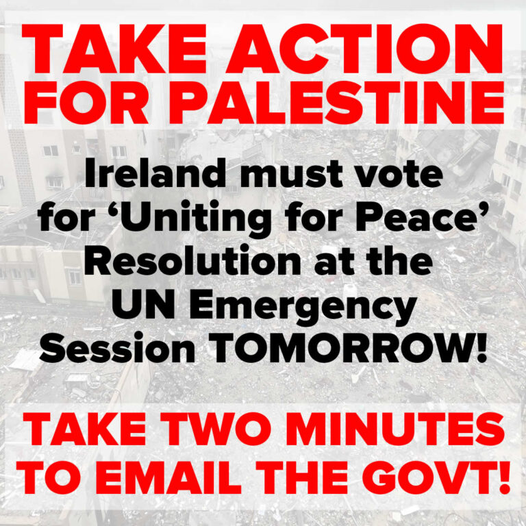 🚨 Urgent action! 
 the Irish government must vote in favour of the Resolution.
The vote will be held TOMORROW, Tuesday 12th December at the UN
Take two minutes to email to Ireland’s Minister for Foreign Affairs, Micheál Martin 
#GazaGenocide #CeasefireNOW
ipsc.ie/action-item/ta…