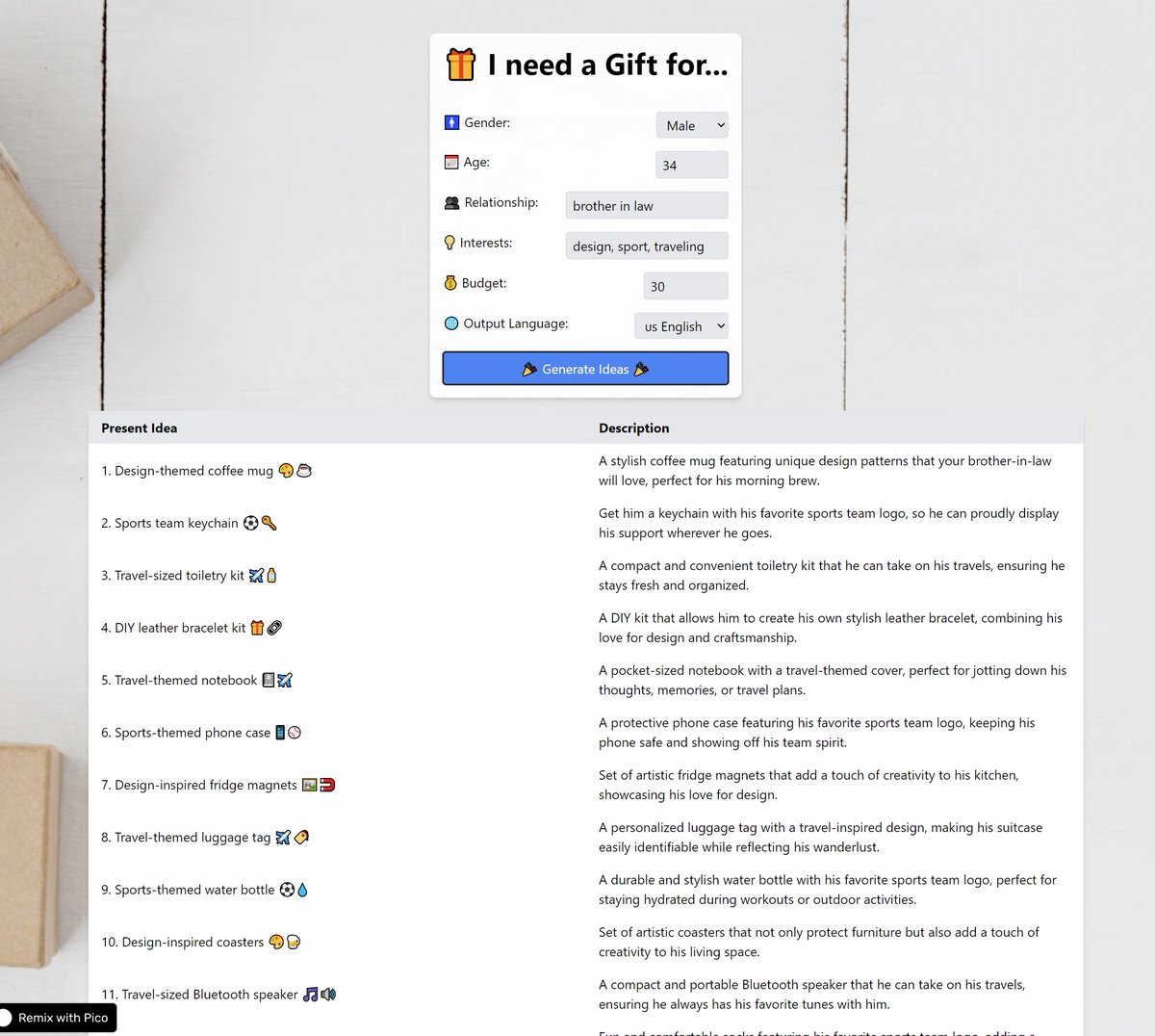 picoapps's tweet image. need to buy gifts for Christmas and have no idea what they might like?

check out this gift idea generator built by @tobias_digital 

a.picoapps.xyz/fire-likely