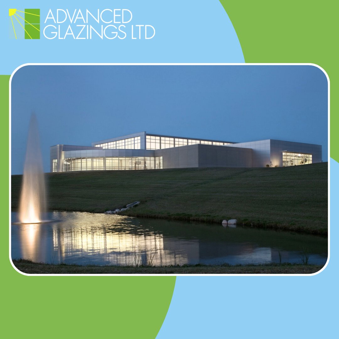 Kirkwood Community College, you've got it glowing on. Everyone knows that #betterbuildings have properly diffused sunlight for its occupants but Neumann Monson Architects really know how to design a #sustainablebuilding that looks  amazing all day long! Solera the showstopper!