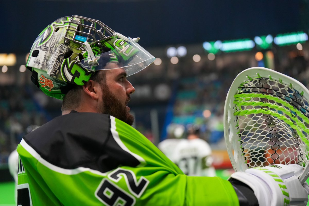 Rush goaltender Frank Scigliano currently ranks #1 in SVs per 60min with 46.67.

(Per @CooperPerkinsTV from Laxmetrics.com) 

#RushNation