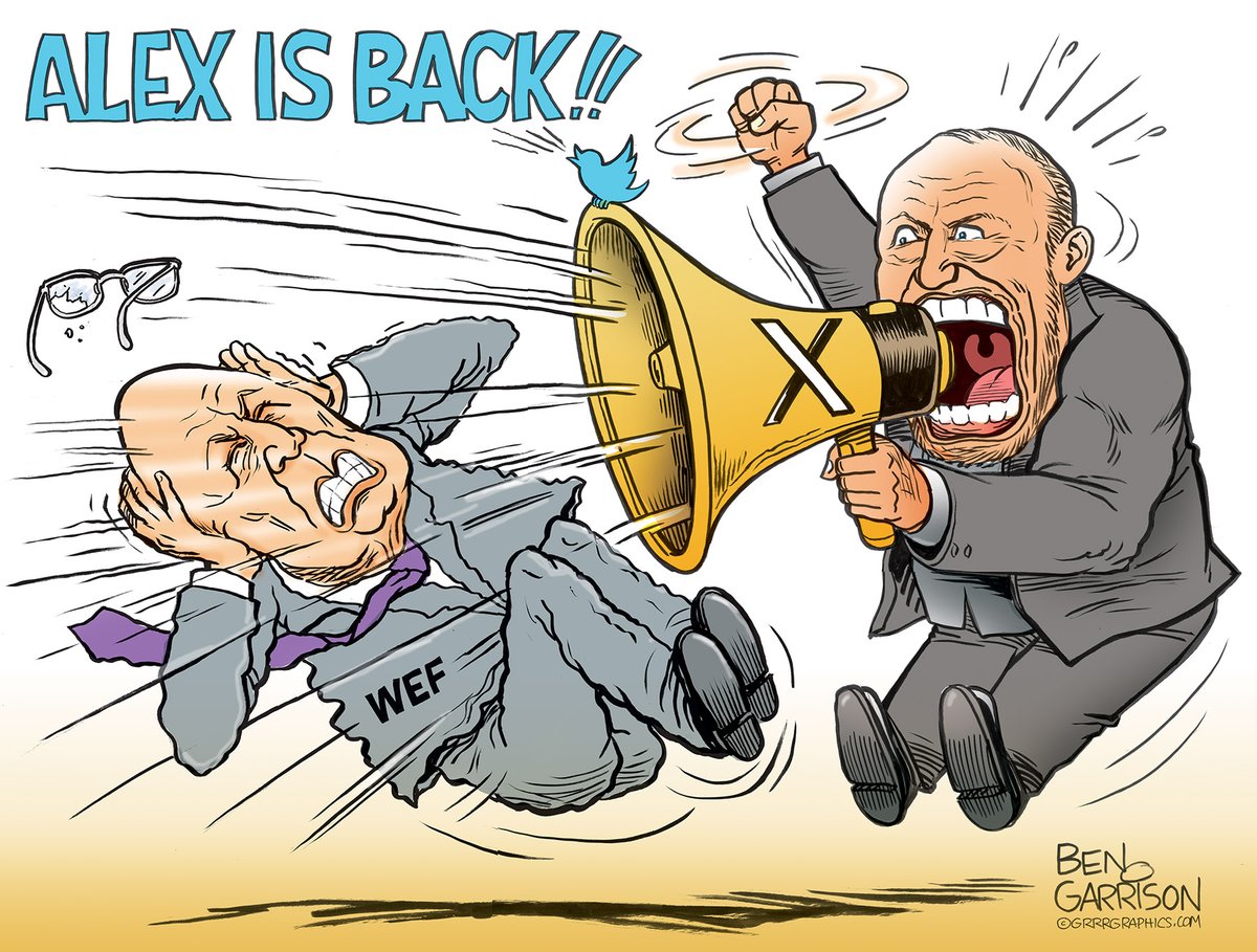 #AlexJones is back💥💥💥 New #bengarrison cartoon🤠 Tucker Carlson's interview with @RealAlexJones was viewed by millions. Tucker’s 90-minute long segment showed the world who Alex Jones really was. Many misconceptions and lies told by the Deep State were swept away. Alex was…