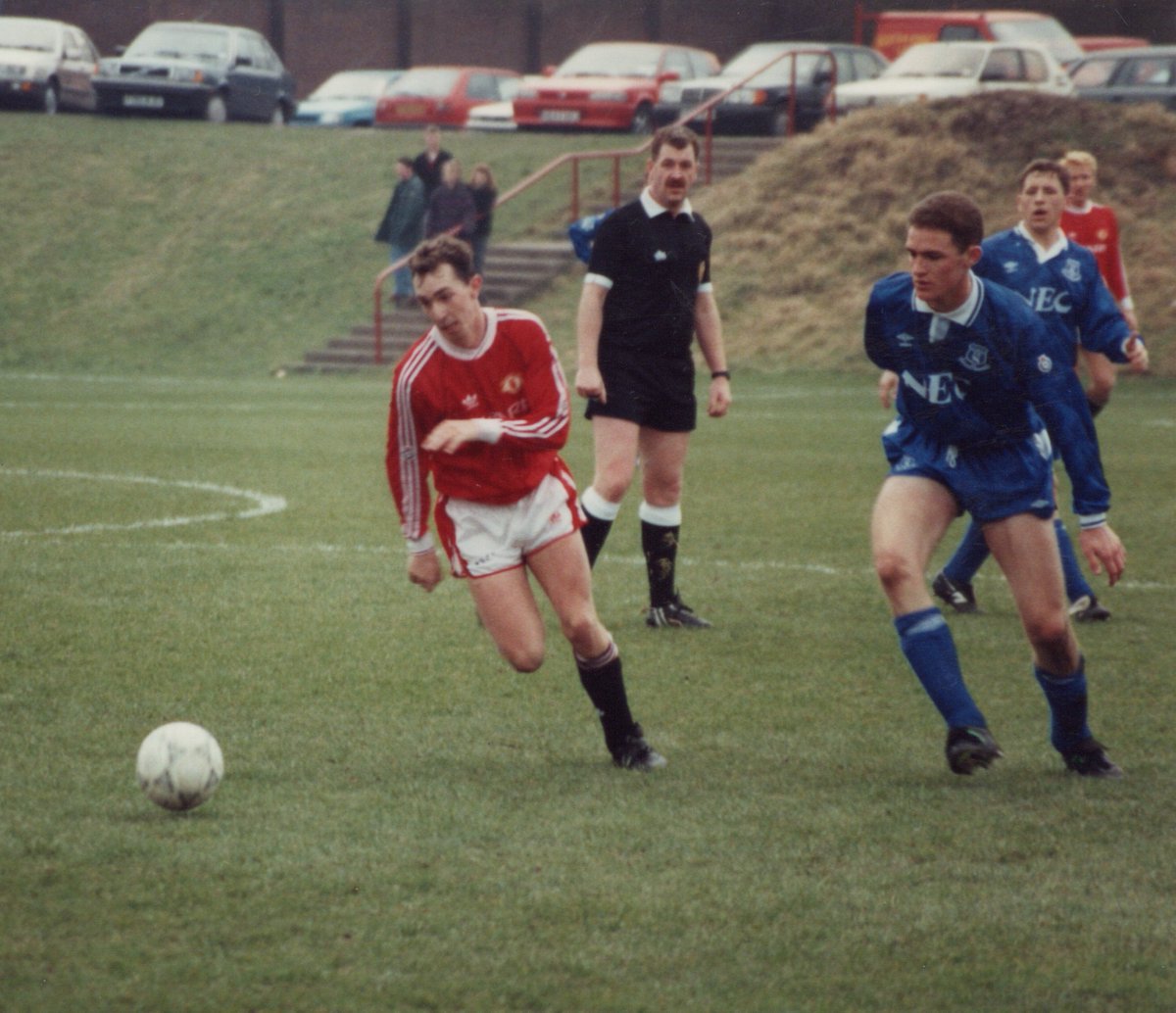 Paul Sixsmith. Manchester United 'A' 4 v 0 Everton 'A' at The Cliff on 8th February 1992. #MUFC #ManUtd #ManchesterUnited