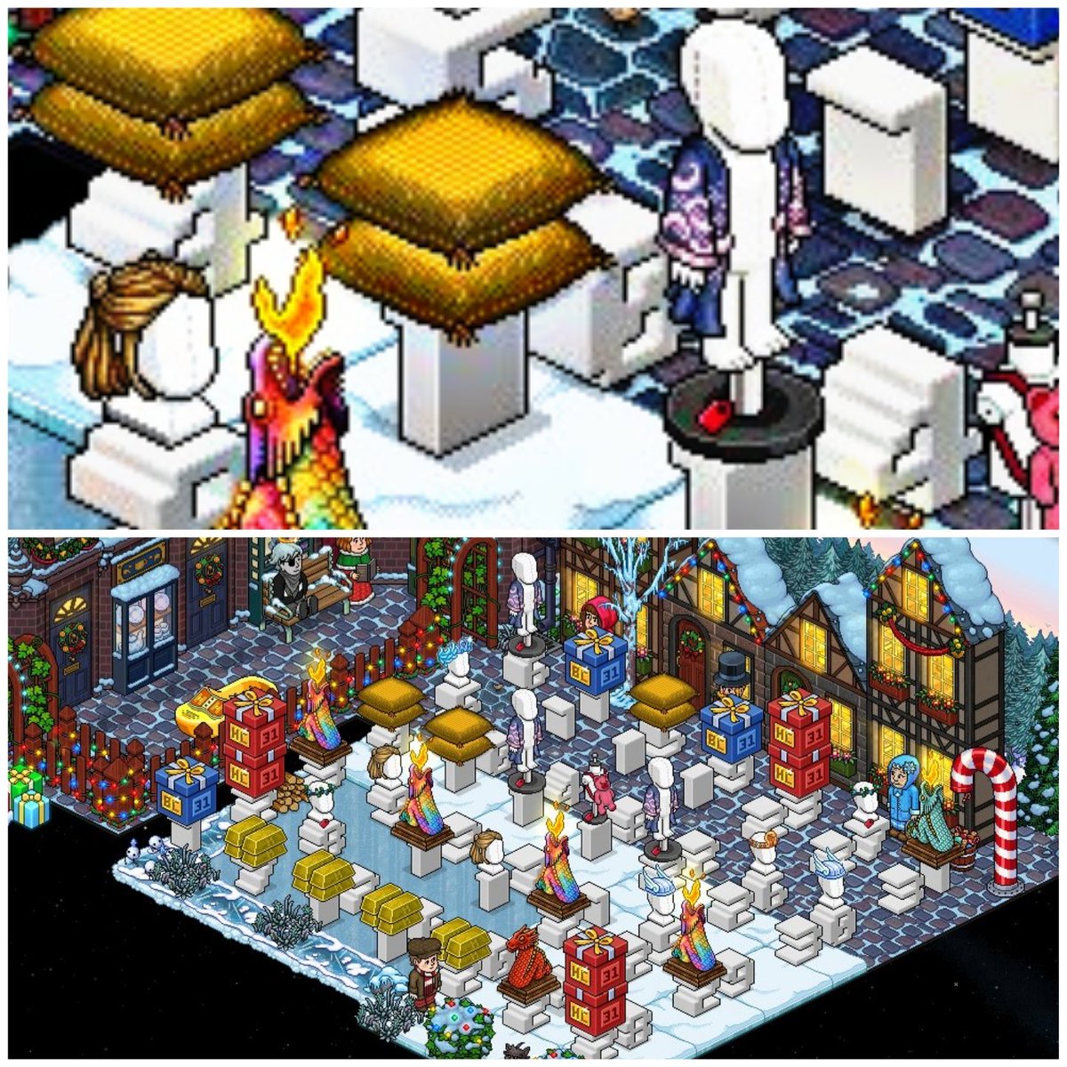 ✨️ SORTEAZO DECEMBRINO 10/31 ✨️

🏆 PREMIAZO: 2 almohadones dorados

➡️ Pasos:
✅️ Seguirme <a href="/NotBazzingaHB/">Alex.</a> 
✅️ RT y FAV 
✅️ Etiquetar 1 amix (opcional, más chances de ganar)

Fin: 24 hr, mucha suerte!
Link de la sala con los premios: habbo.es/room/117107160